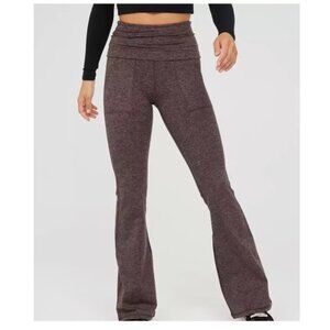 OFFLINE By Aerie The Hugger High Waisted Foldover Flare Legging in Relic XXL